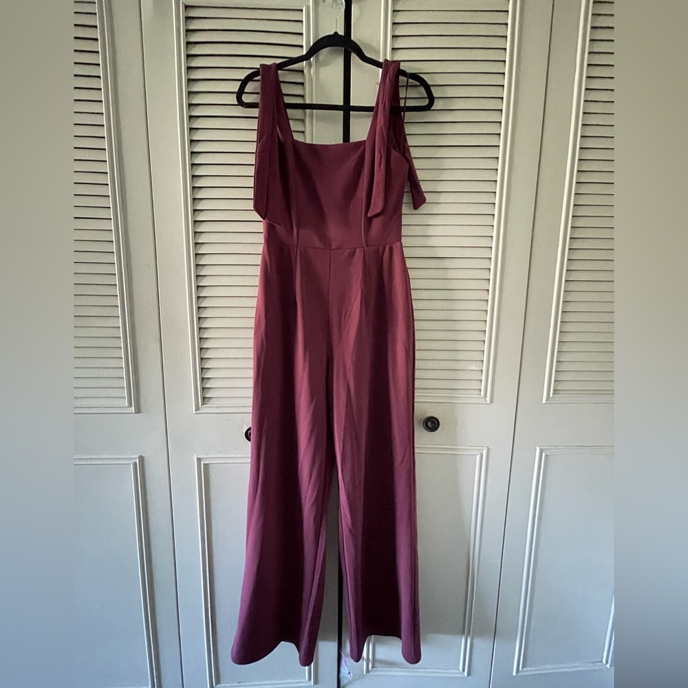 Francesca’s Burgandy Jumpsuit